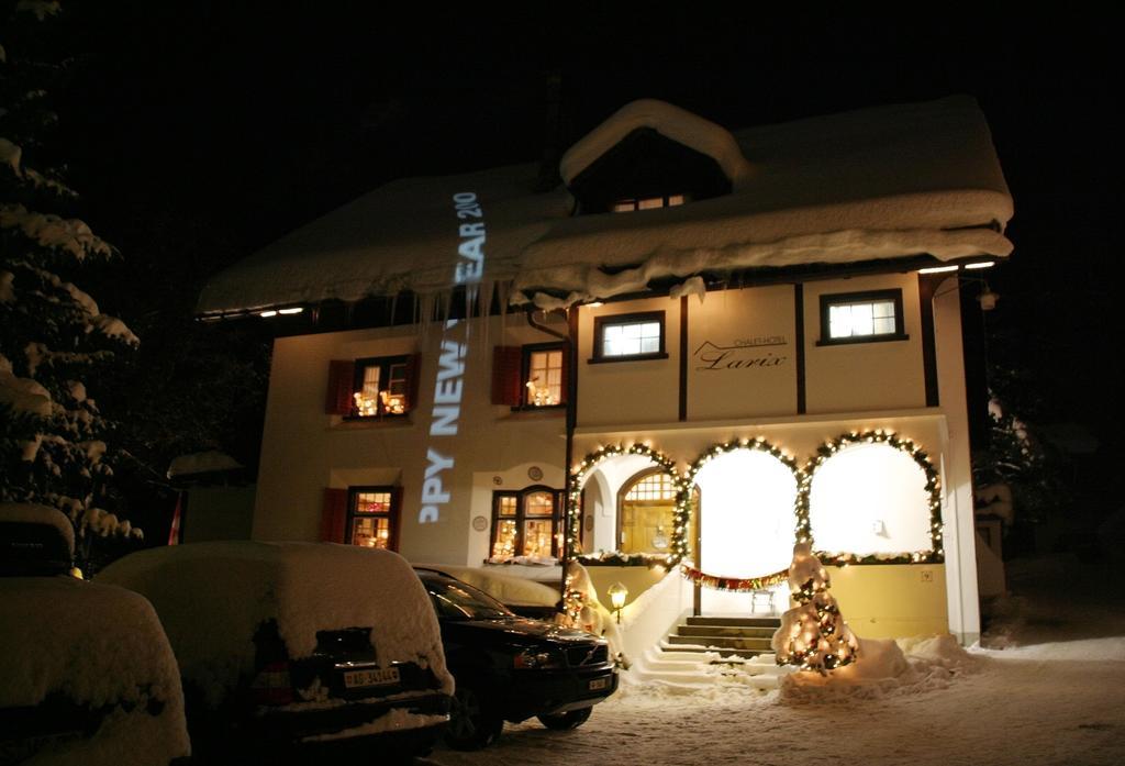 Chalet-Hotel Larix Davos Bagian luar foto